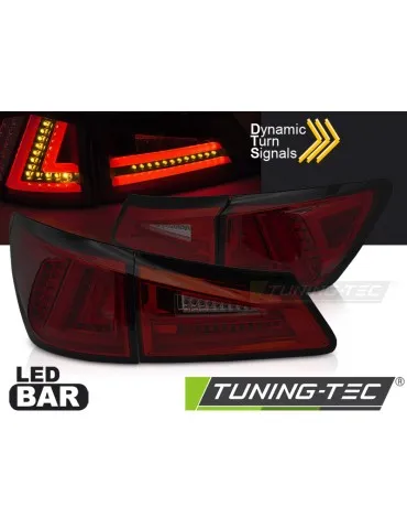 Antibrouillards à LED fumés rouges pour LEXUS IS II 06-13