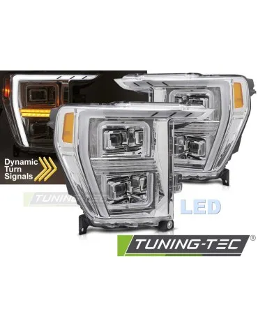 Phares à LED chromés pour FORD F150 MK14 20-23