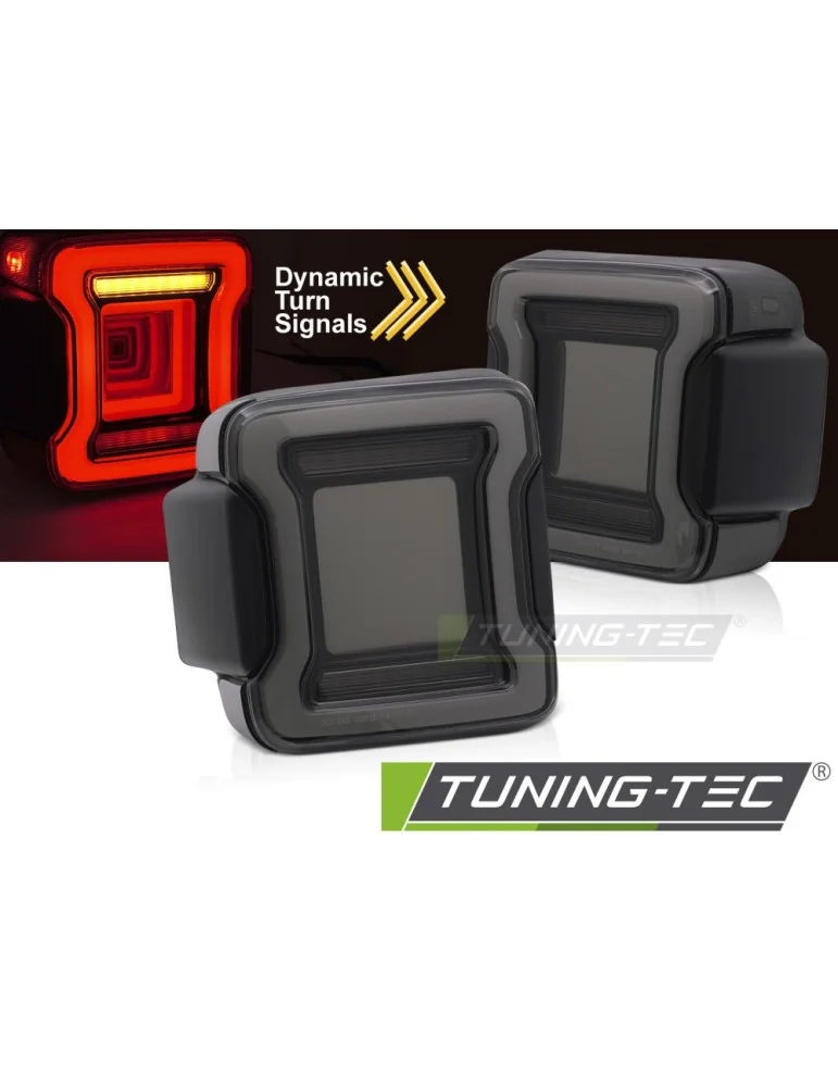 Feux arrière à LED fumés pour CHRYSLER JEEP WRANGLER JL 18-23