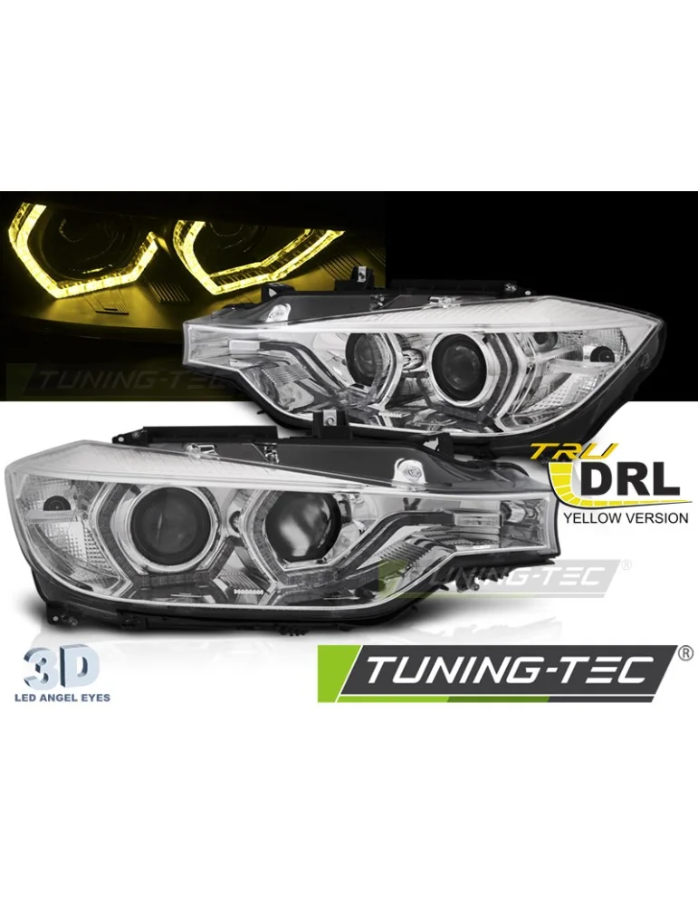 Phares à LED chromés pour BMW F30/F31 11-15