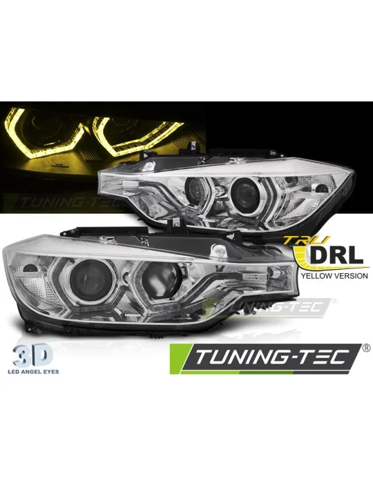 Phares à LED chromés pour BMW F30/F31 (2011 - 2015)