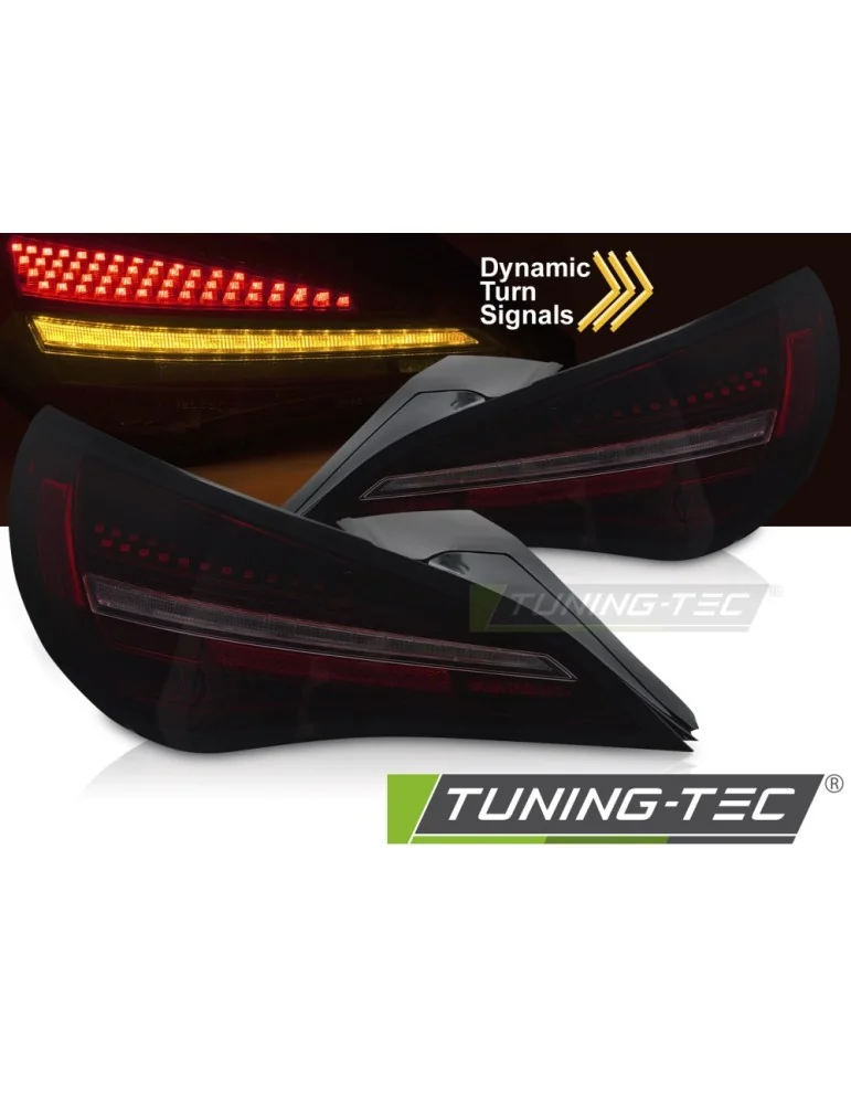 Feux arrière à LED noirs fumés rouges pour MERCEDES CLA C117 13-19