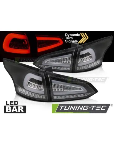 Feux arrière à LED noirs pour FORD FOCUS MK 3 Break 11-18
