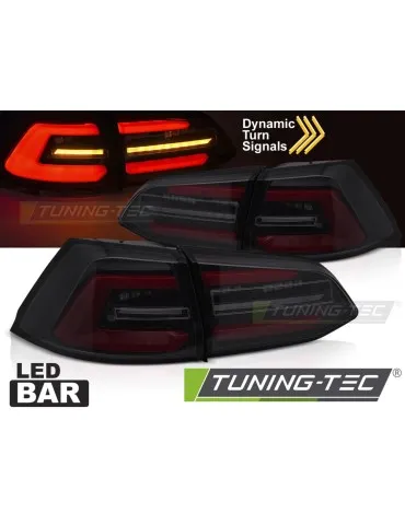 Feux arrière à LED noirs fumés rouges pour VW GOLF 7 13-17 Break