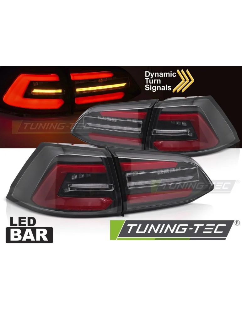 Feux arrière à LED noirs pour VW GOLF 7 17-19 Break