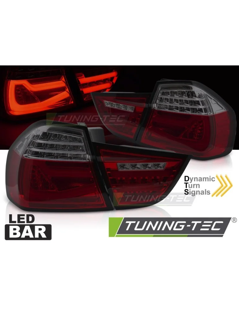 Feux arrière à LED fumés rouges pour BMW E90 09-11
