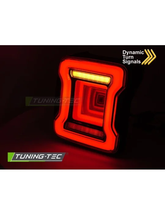 Feux arrière à LED rouges pour Chrysler Jeep Wrangler JL (2018 - 2023)