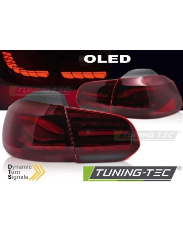 Feux arrière à LED rouges pour VW GOLF 6 08-13
