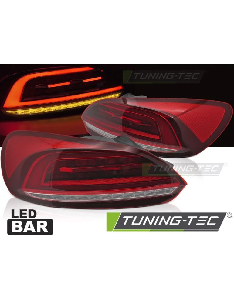 Feux arrière à LED rouges pour VW SCIROCCO III 08-14