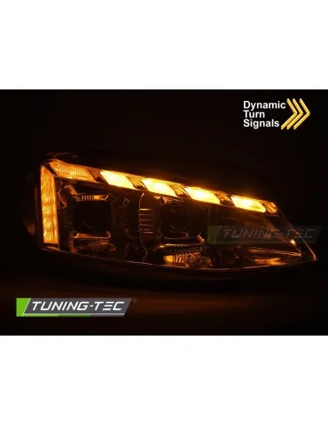 Phares à LED chromés pour VW GOLF 7 17-19