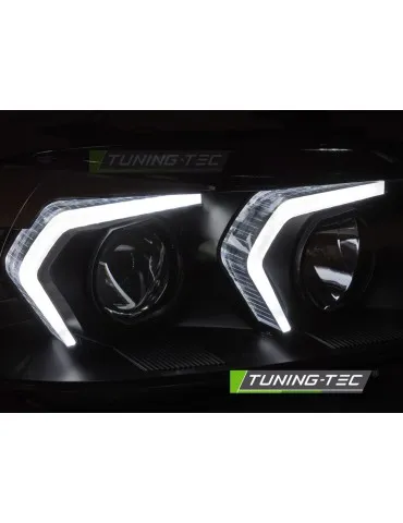Phares à LED noirs pour BMW E90/E91 05-08
