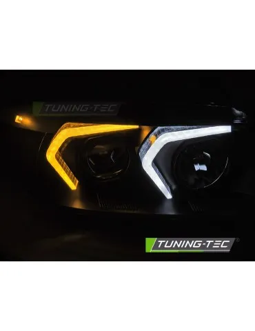 Phares à LED noirs pour BMW E90/E91 05-08