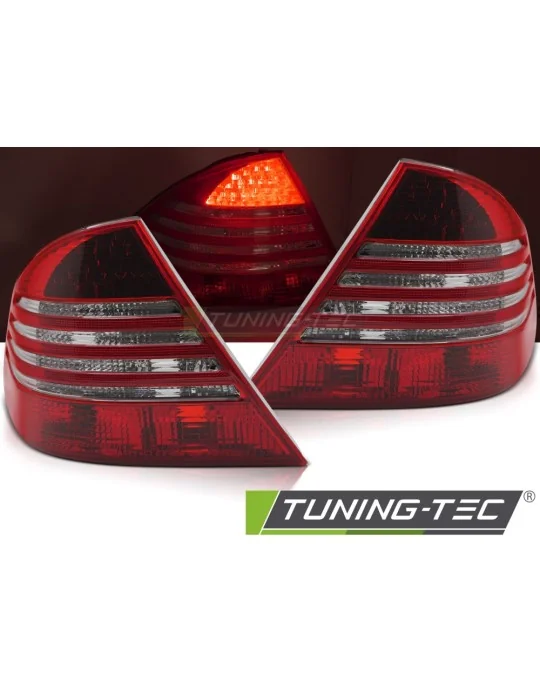 Feux arrière à LED fumés rouges pour Mercedes W220 Classe S (1998 - 2005)