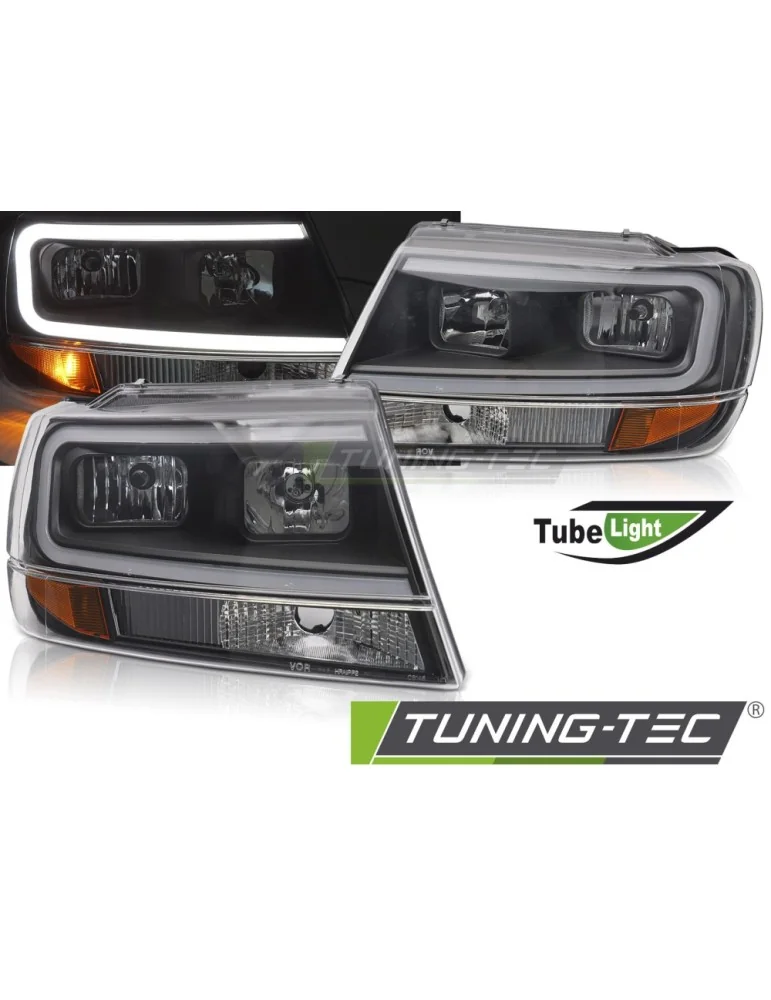 Phares à LED noirs pour CHRYSLER JEEP GRAND CHEROKEE 99-05.05