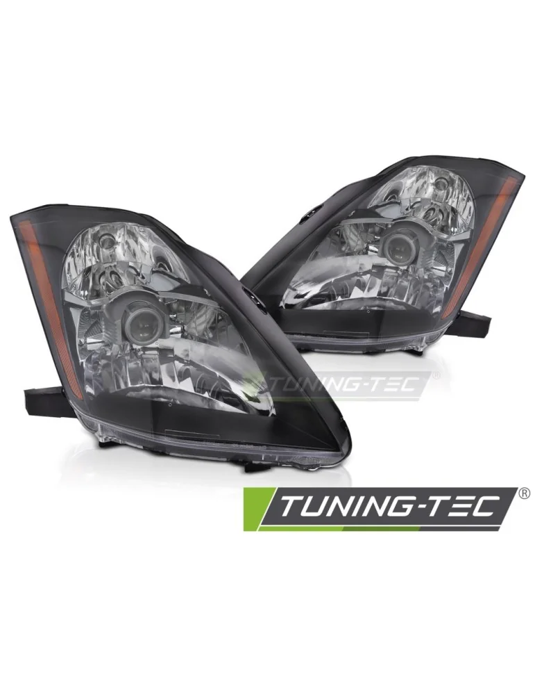 Phares halogène noirs pour NISSAN 350Z 03-05