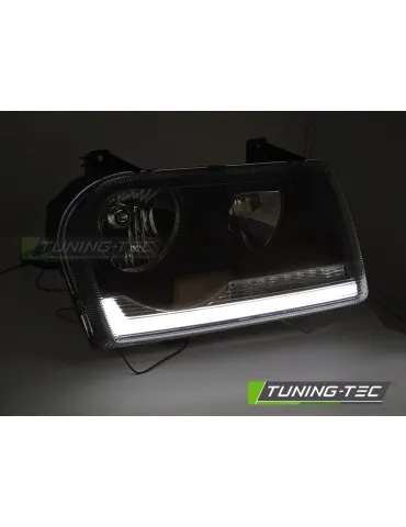 Phares à LED noirs pour CHRYSLER 300 05-08
