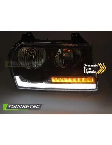Phares à LED noirs pour CHRYSLER 300 05-08