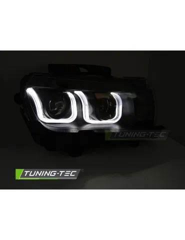Phares à LED noirs pour CHEVROLET CAMARO 13-15