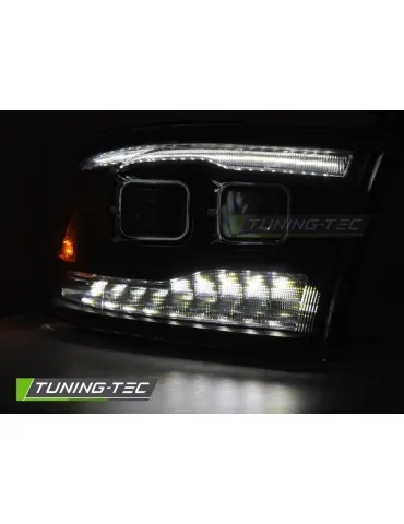 Phares à LED noirs pour DODGE RAM 09-18 DOUBLE