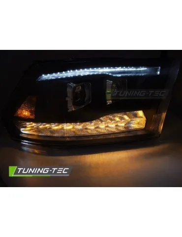 Phares à LED noirs pour DODGE RAM 09-18 DOUBLE
