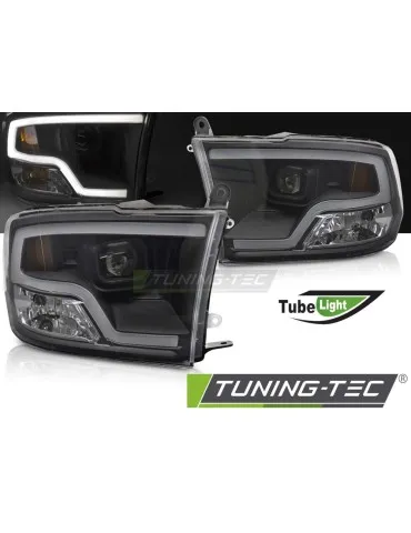 Phares à LED noirs pour DODGE RAM 09-18