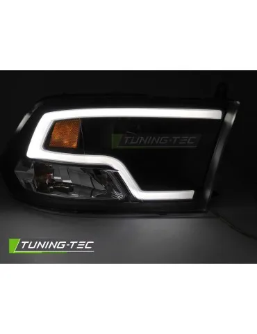 Phares à LED noirs pour DODGE RAM 09-18
