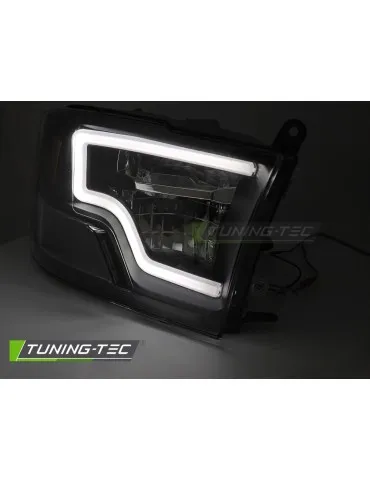Phares à LED noirs pour DODGE RAM 09-18