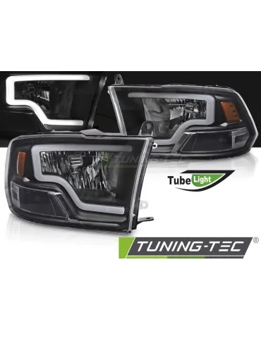 Phares à LED noirs pour DODGE RAM 09-18