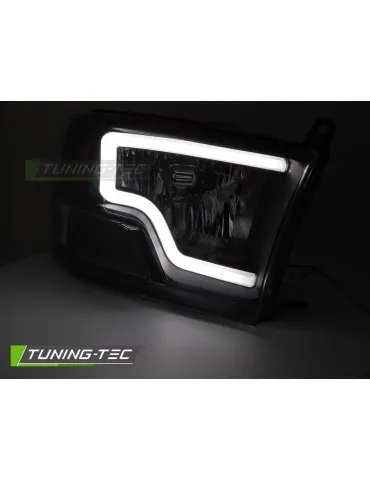 Phares à LED noirs pour DODGE RAM 09-18