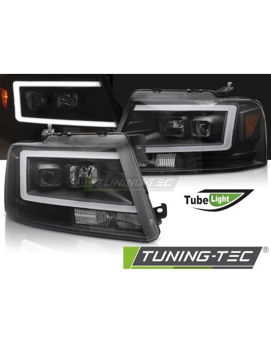 Phares à LED noirs pour Ford F150 MK 11 (2004 - 2008)