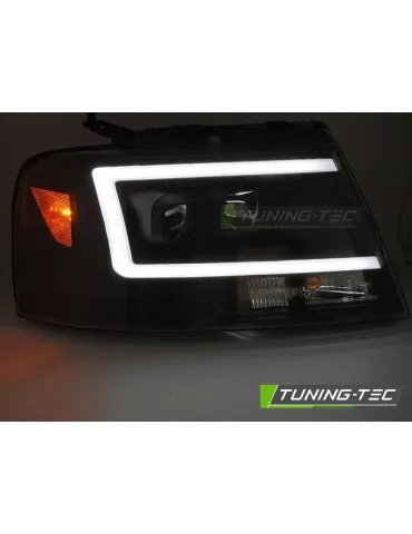 Phares à LED noirs pour FORD F150 MK 11 04-08