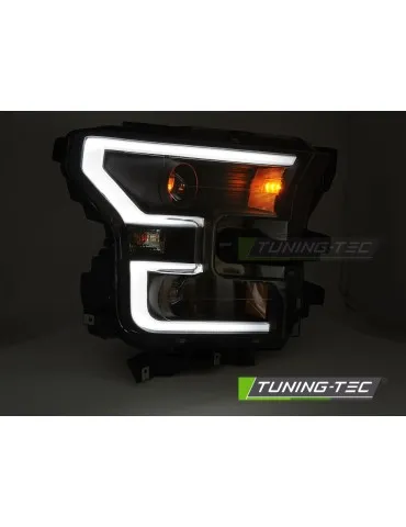 Phares à LED noirs pour FORD F150 MK13 14-17