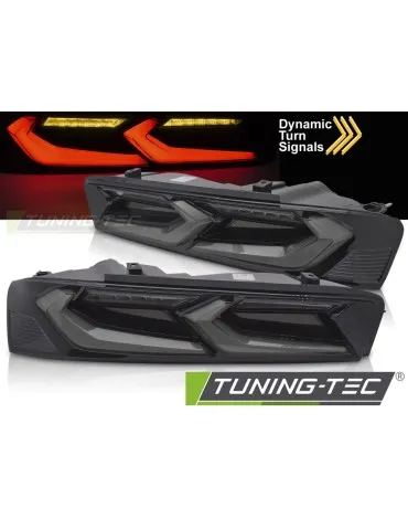 Feux arrière à LED noirs fumés pour CHEVROLET CAMARO 16-18
