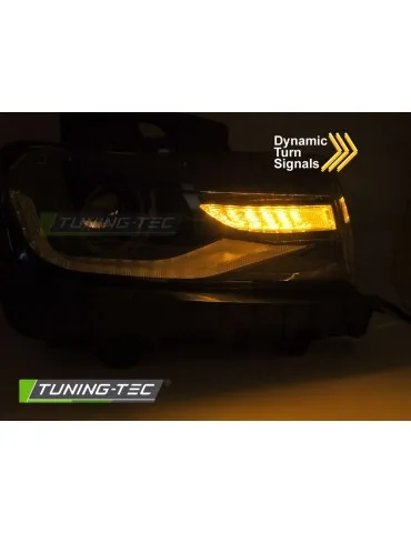 Phares à LED noirs pour CHEVROLET CAMARO 13-15