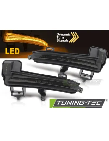 Répétiteurs latéraux à LED fumés pour SKODA SUPERB III 15-18