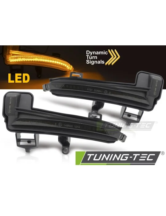 Répétiteurs latéraux à LED fumés pour Skoda Superb III (2015 - 2018)