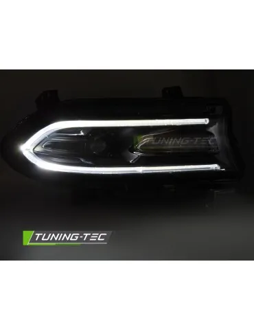 Phares à LED noirs pour DODGE CHARGER 14-23