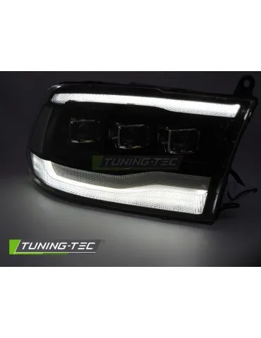 Phares à LED noirs pour DODGE RAM 09-18