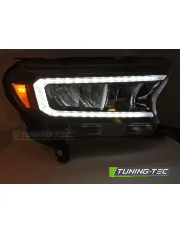 Phares Full LED noirs pour FORD RANGER V 16-22