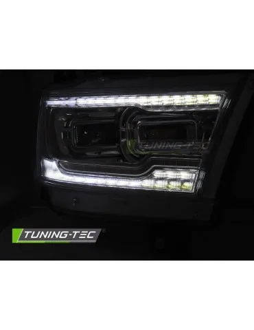 Phares Full LED chromés pour DODGE RAM 19-22