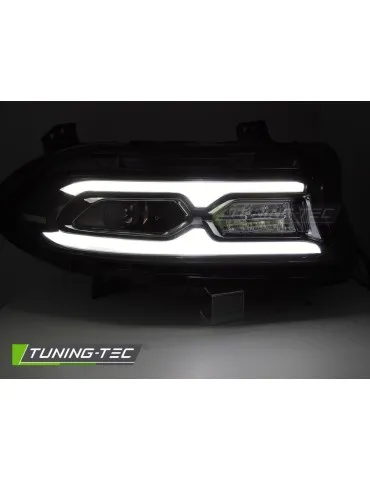 Phares Full LED noirs pour DODGE CHARGER 14-23