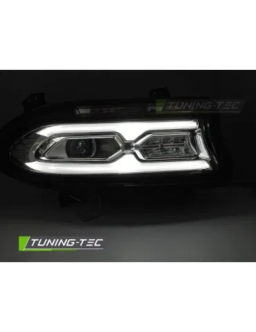 Phares Full LED chromés pour DODGE CHARGER 14-23