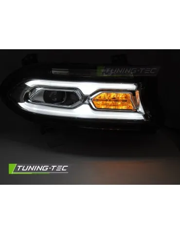 Phares Full LED chromés pour DODGE CHARGER 14-23