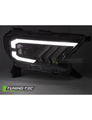 Phares Full LED noirs pour FORD RANGER V 16-22