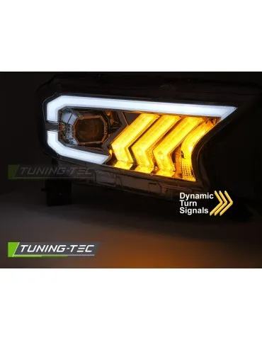 Phares Full LED chromés pour FORD RANGER V 16-22