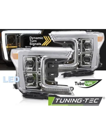 Phares Full LED chromés pour FORD F150 MK13 17-20