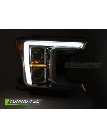 Phares Full LED chromés pour FORD F150 MK13 17-20