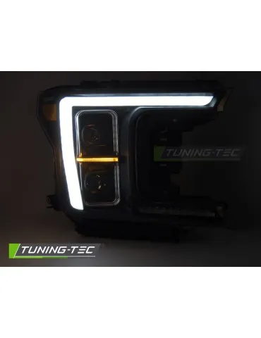Phares Full LED noirs pour FORD F150 MK13 17-20