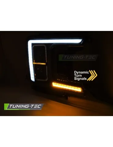 Phares Full LED noirs pour FORD F150 MK13 17-20