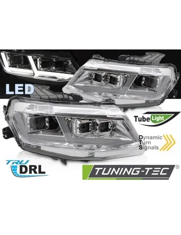 Phares Full LED chromés pour CHEVROLET CAMARO 16-18